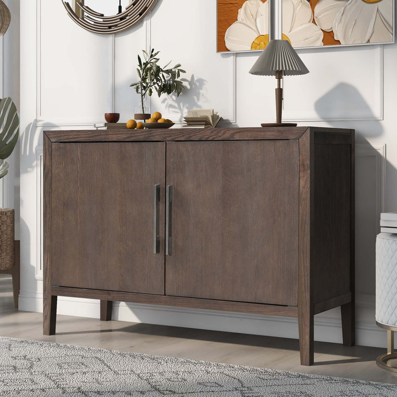 Rustic Storage Cabinet Sideboard, Espresso