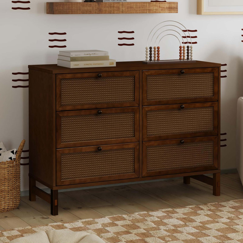 Margot 6-Drawer Dresser, Walnut
