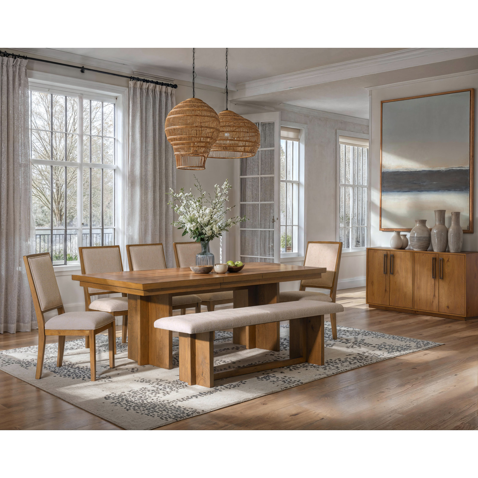 Ebern Designs 68" Dining Bench