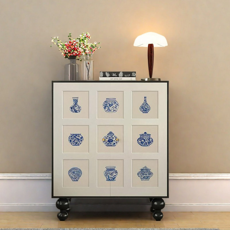 Console simple en bois massif simple et moderne