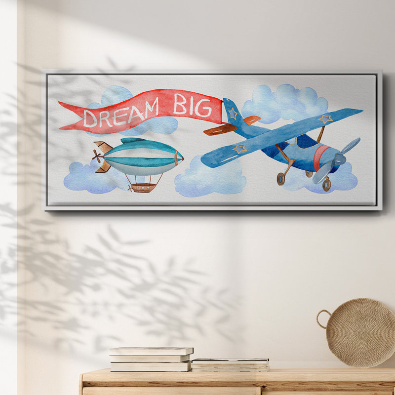 Rêve grand avion - toile encadrée, H 8 po x l 20 po