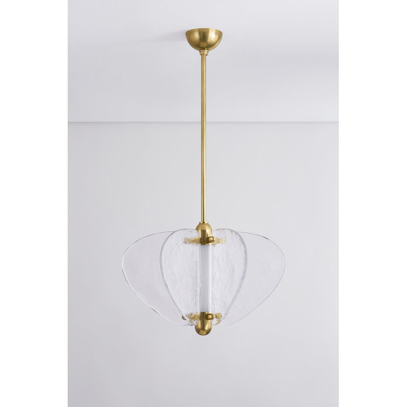 Freya 1 Light Pendant, 14" H x 20.25" W x 20.25" D