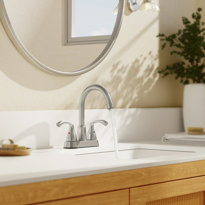NO 2-handle Bathroom Faucet with Drain Assembly
