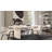 Adele Set Of Two Dining/Accent Chairs In Cream Fabric W/ Black Powder Coated Metal Frame-117195586