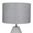 Vazquez Cement Stone Geometric Gray Table Lamp with Drum Shade
