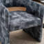Chaise d'appoint rembourrée avec dossier haut Mid Century-1386417064