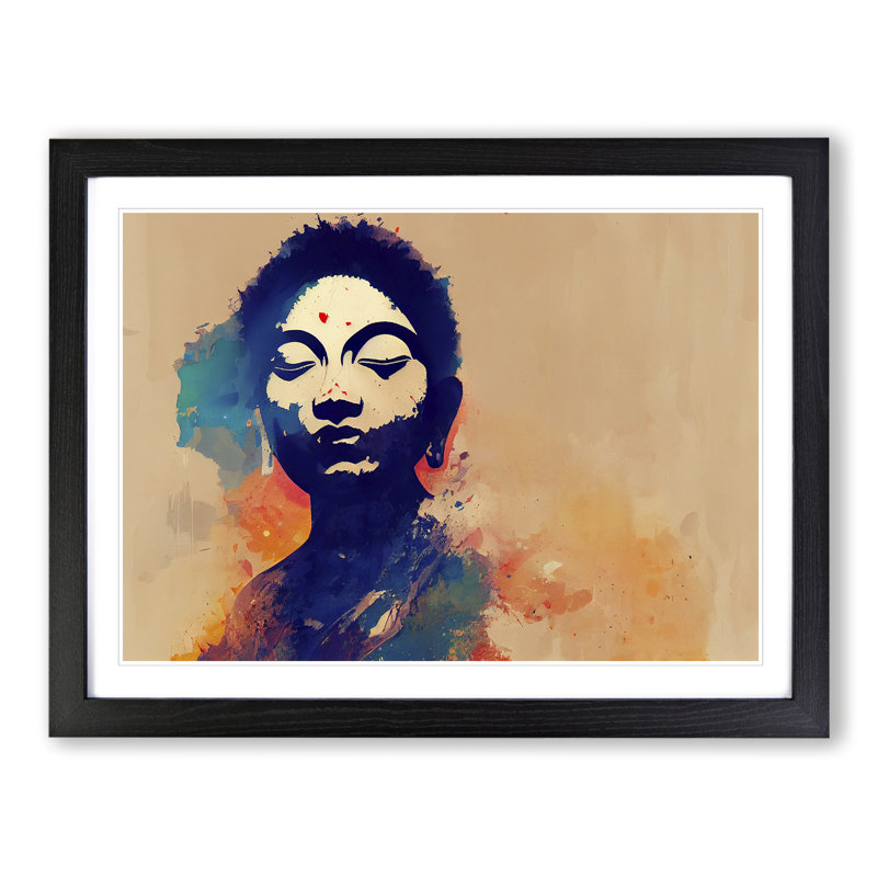 XH1022-10287X Woman - Single Picture Frame Print, Black , 46cm H x 64cm W