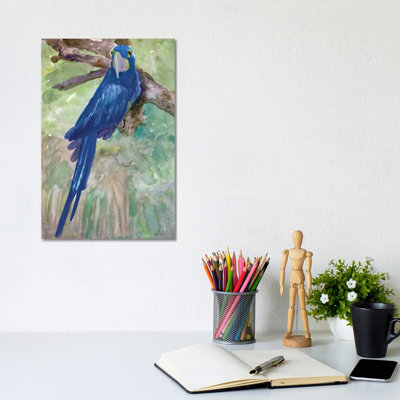 Blue Parrot I by Stellar Design Studio - Wrapped Canvas Gallery-Wrapped Canvas Giclée