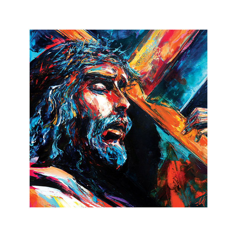 Jesus Christ by Natasha Mylius - Wrapped Canvas Painting, 66.04 cm H x 66.04 cm W x 3.175 cm D