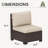 2-Person Armless Outdoor Seating Group With Cushions-569656752