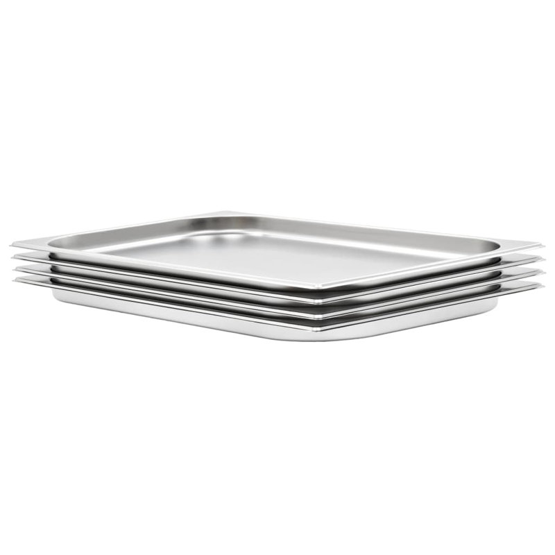 Stainless Steel Pan, 2cm H x 53cm W x 32.5cm D