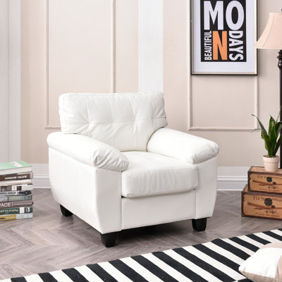 Fauteuil capitonné large de 36 po Benton