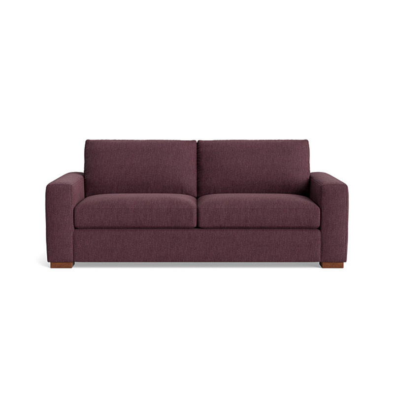 Couch Potato Sofa (85"), Performance Weave - Aubergine