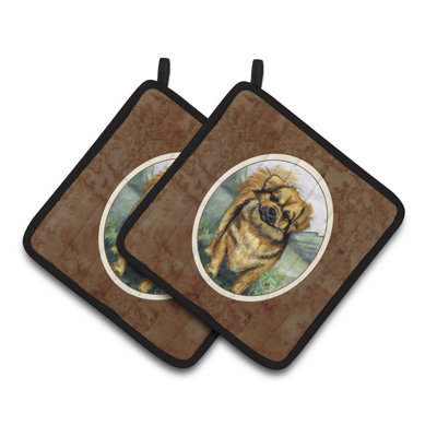 Caroline's Treasures Tibetan Spaniel Polyester Potholder
