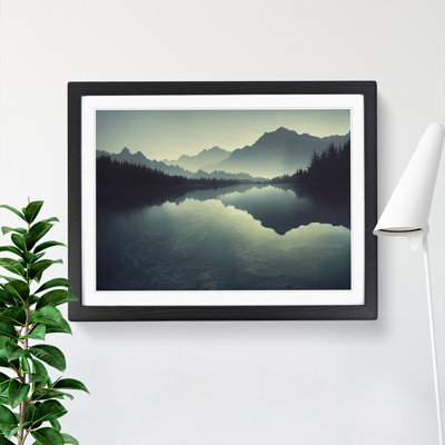 Mountain Lake Reflection Vol.7 - Framed Print