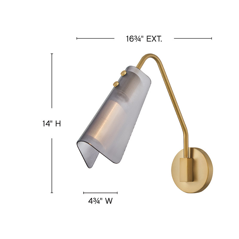 Hinkley Altman Sconce, Lacquered Brass