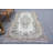 Vintage Turkish Handmade Floral Design Area Rug in Beige for Living Room Decor