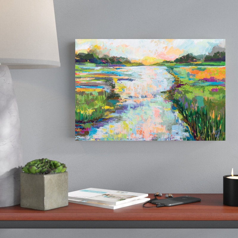 «Dancing Light» par Jeanette Vertentes, reproduction d'art sur toile tendue, H 12 po x l 18 po