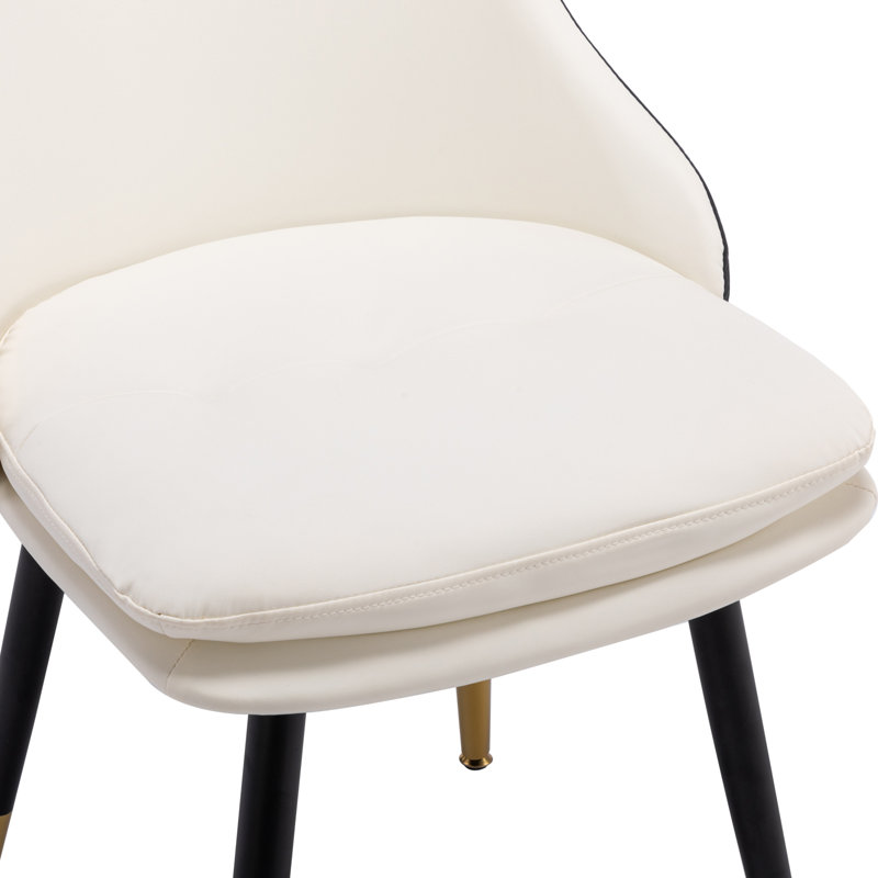Chaise rembourrée Yaden , Blanc
