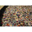 1930s Multi Abstract Folk Art Antique American Hooked Rug 2'8" x3'6" Wool Carpet