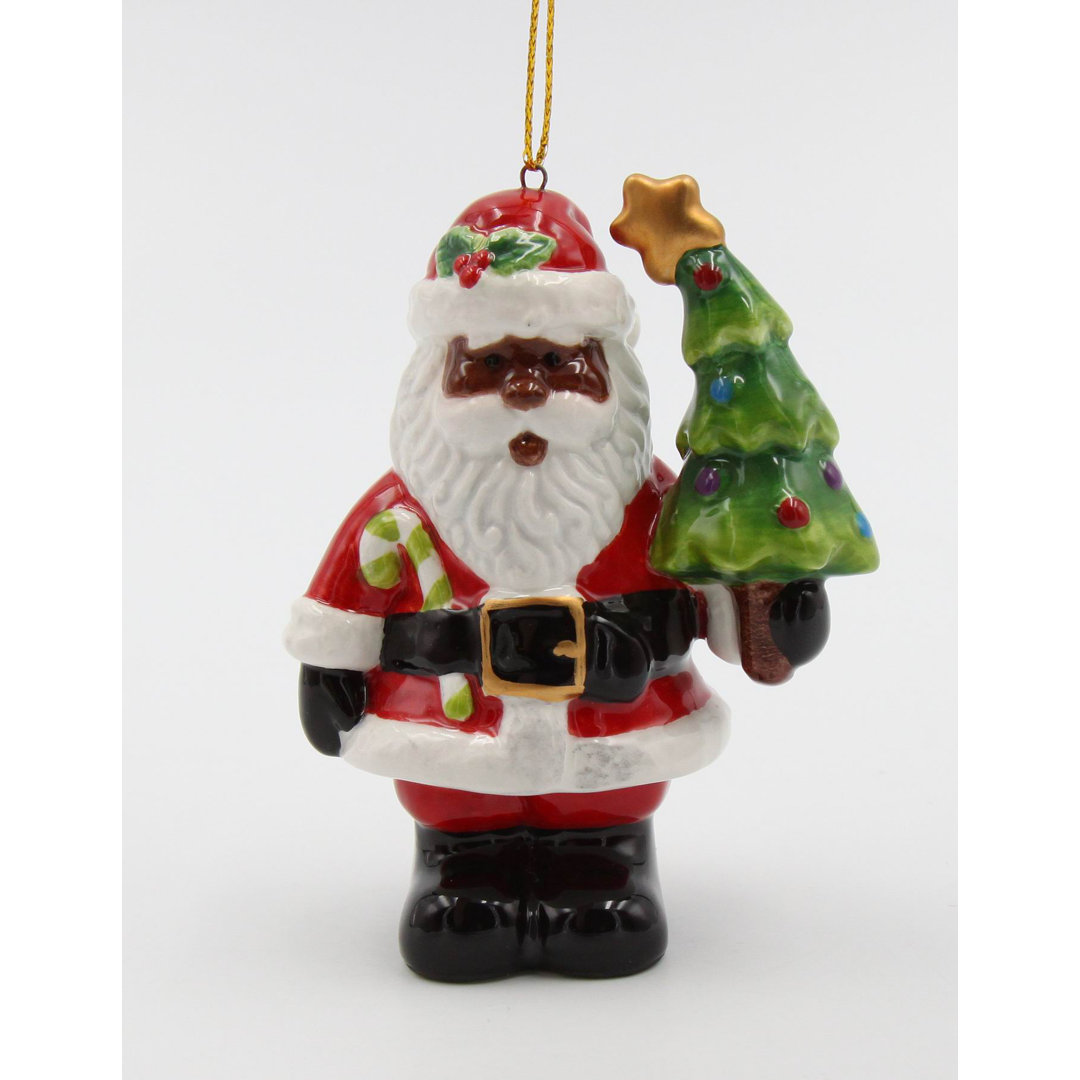 3.63'' Handmade Ceramic People Hanging Figurine Ornament The Holiday Aisle® 