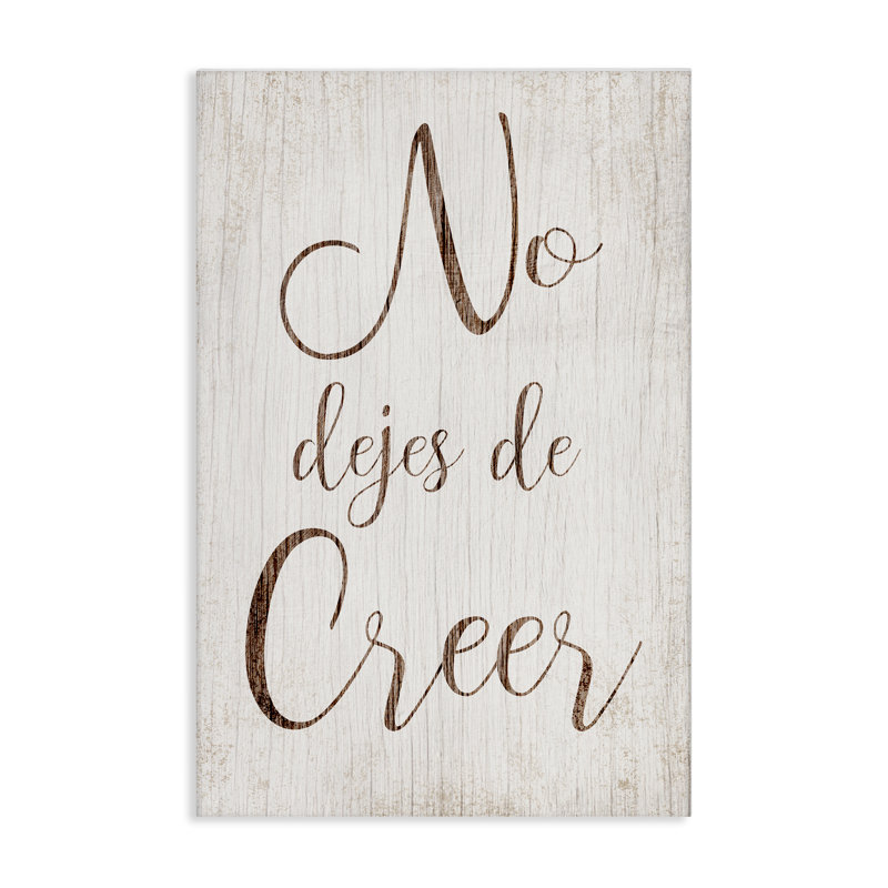 «No Dejes de Creer», art mural sur toile par Lil 'Rue, H 24 po x l 16 po