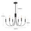 Lustre classique à 6 lumières de style bougie Clerise-1695375758-1726458641