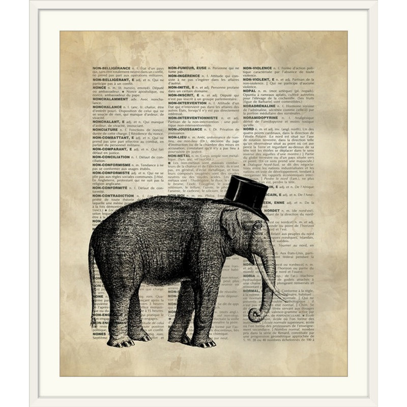 «Elyon», art éléphant par Kate Lillyson, H 48 po x l 38 po x P 1,5 po, Toile