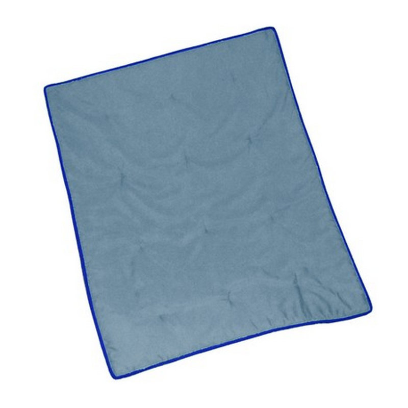 Surface de lit de bébé réversible unie, Bleu Clair / Royal