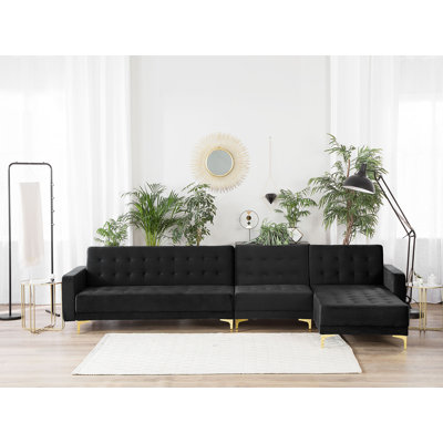 Childers 5 Seater Velvet Sofa Bed