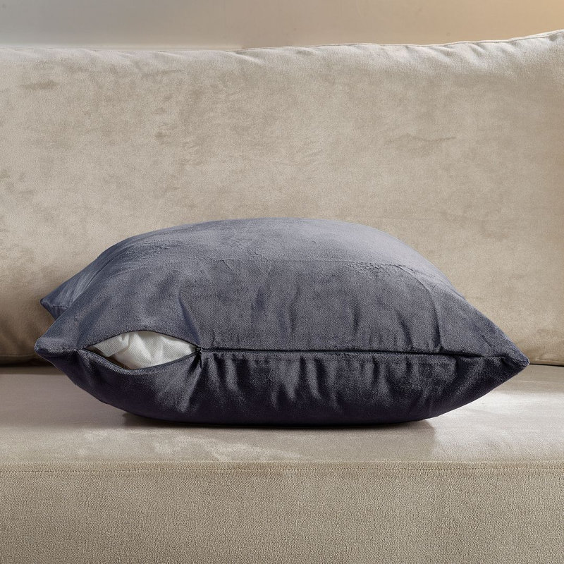 Housse de coussin en velours mat 1pc, Carré 26 po, Indépendant