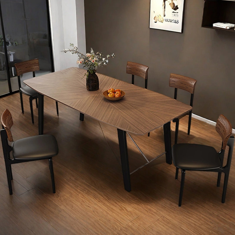 Table de salle à manger de style minimaliste italien, H 29,53 po x l 70,87 po x P 35,43 po