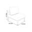 Chaise longue sans accoudoirs Amoya