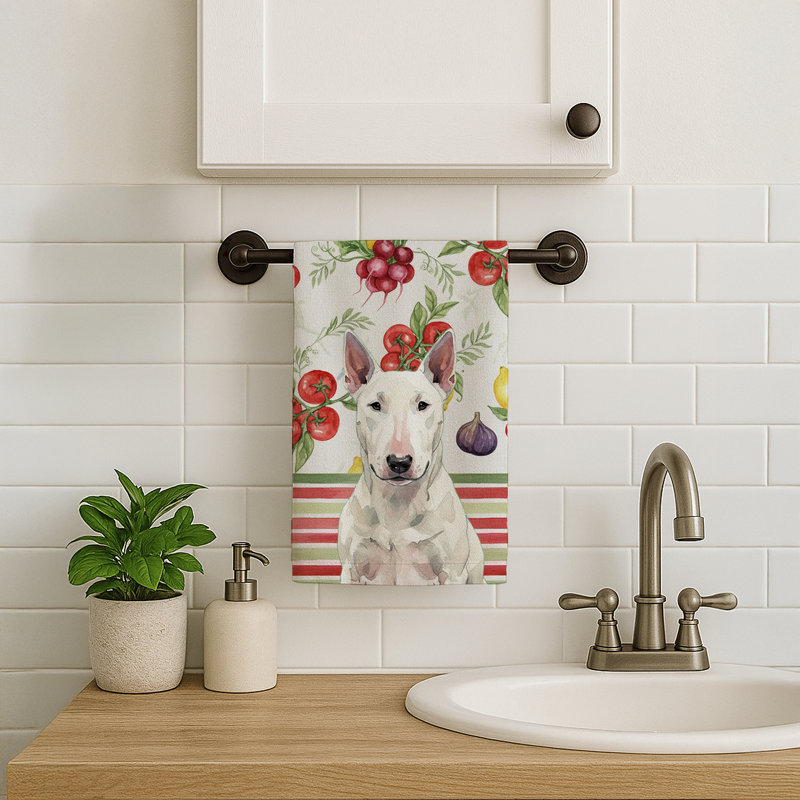 Serviette de cuisine White Bull Terrier, White Bull Terrier