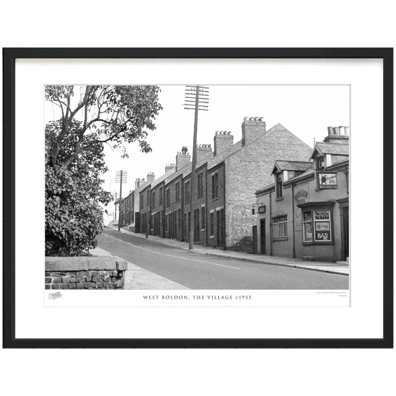 West Boldon, the Village C1955 1 Piece Single Picture Frame Wall Art, 60cm H x 80cm W x 2.3cm D