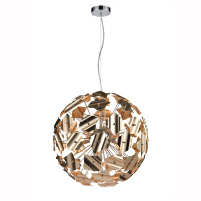 Almarin 9 - Light Gold Sphere Pendant