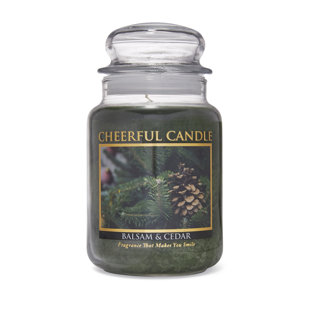 Balsam And Cedar Scented Jar Candle