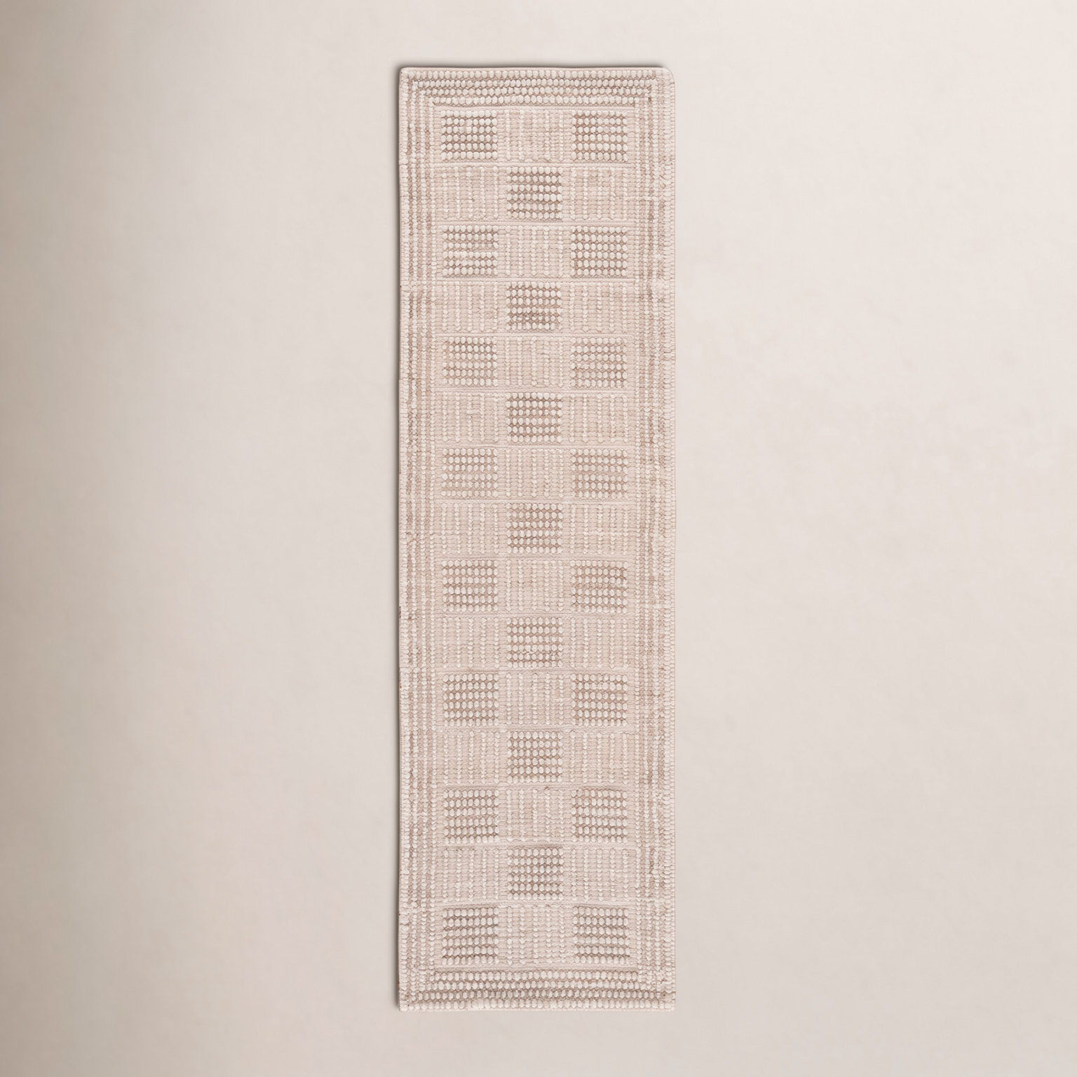 Hand-Woven Wool Rug, Runner 2'3" x 8'