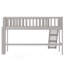 Lit mezzanine simple bas avec échelle et glissade-415899366
