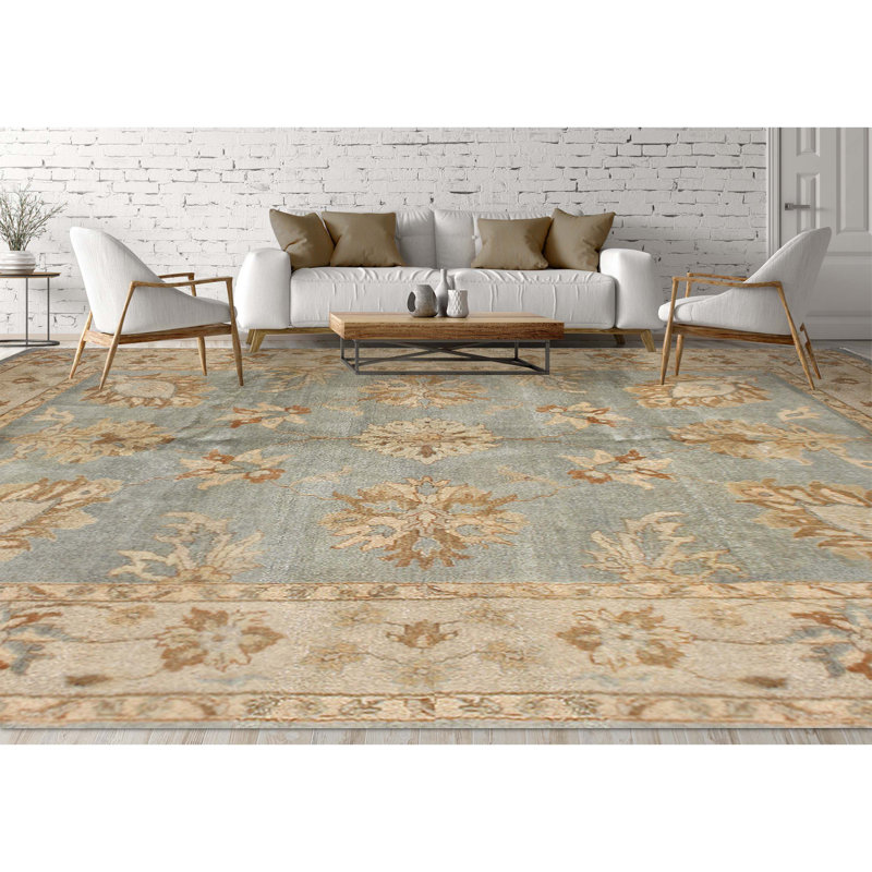 Wool Oriental Area Rug, Rectangle 6' x 9'
