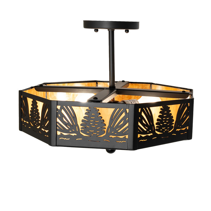 4 - Light Semi Flush Mount