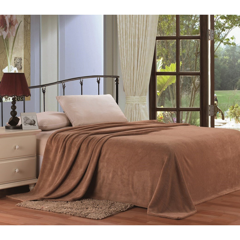  Couverture unie Simply Lush, Très grand, Moka