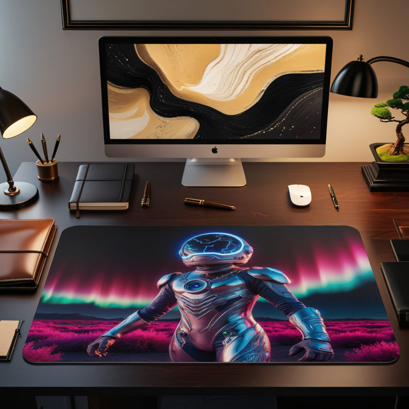 Polyester Desk Pad, 14.4x12.1