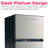 Frigidaire 7.5 Cu. Ft. Refrigerator, Apartment Size Top Mount Fridge, Platinum