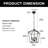 4 Light Lantern Chandelier-1313135888