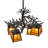 28" Wide Valley View 4 Light Chandelier
