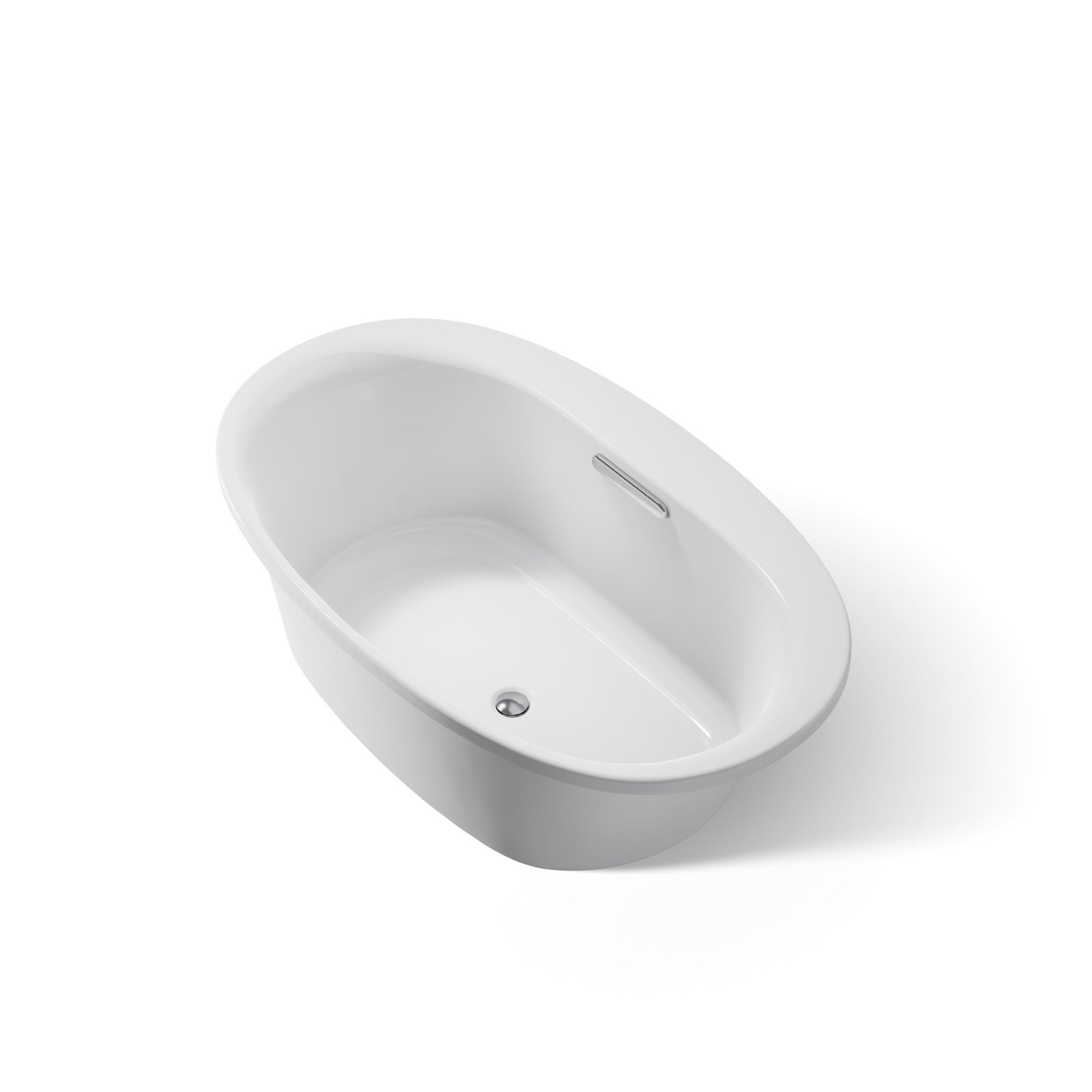 Underscore 60" Drop-In Soaking Bathtub, Ice Grey