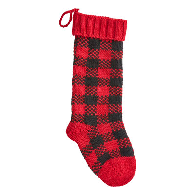 Buffalo Check Stocking 6.75"x1.25"x22.5"