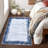 Machine Washable Rugs Bordered Modern Non-Slip Low Pile Rubber Backing Indoor Area Rug for Living Room Bedroom Kitchen Dining Room-1468328933