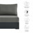 Modway Tahoe Outdoor Patio Powder-Coated Aluminum Modular Armless Chair-95616626